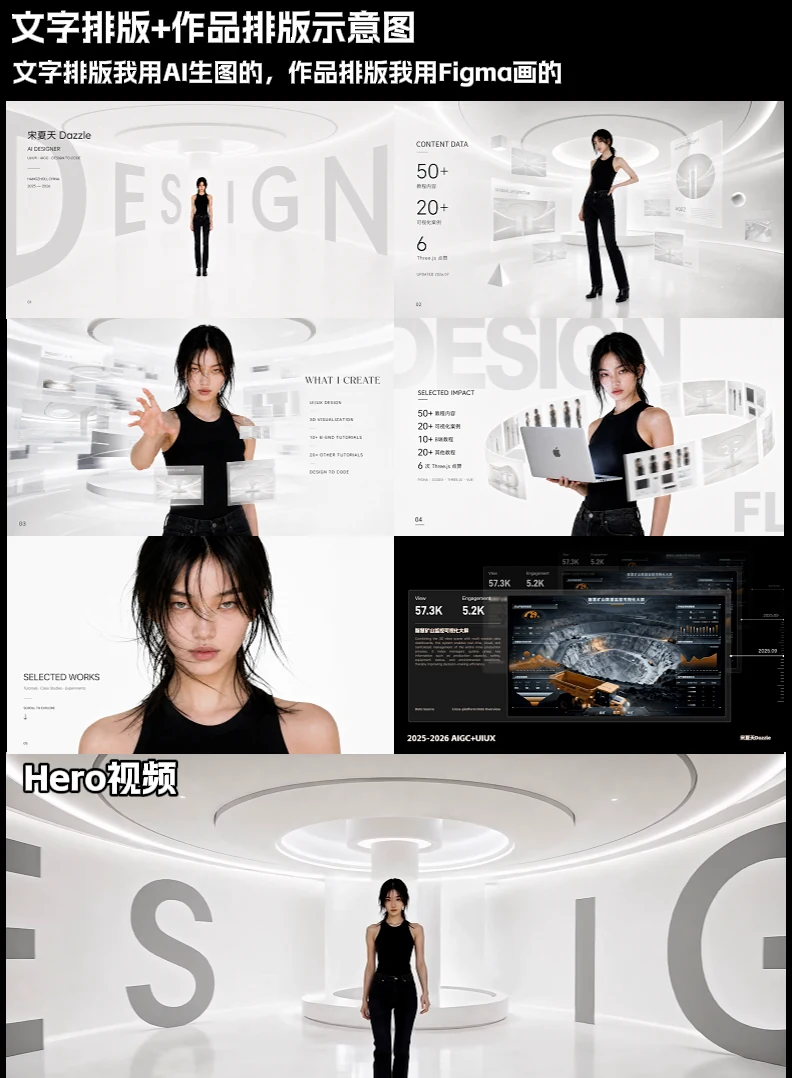 人物视频、阶段参考图、作品素材和文件结构